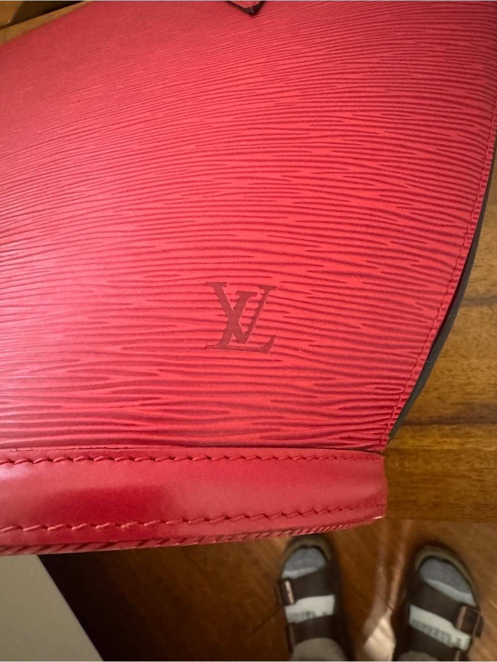 Louis Vuitton Red Epi Saint Jacques GM Bag - Picture 5 of 16